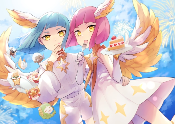 Elijah and Lailah from AFK Arena