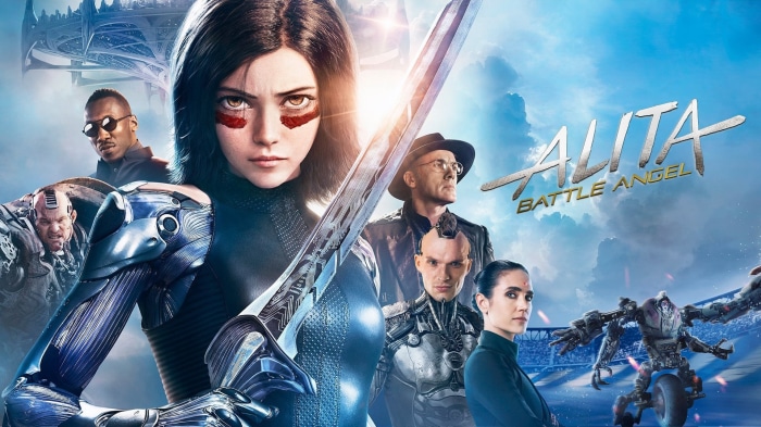 Alita: Battle Angel Poster with Cast