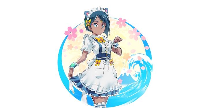 Ciel Soleil from RWBY as a Nekomimi Maid