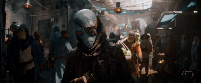 Star Wars Eclipse alien in a marketplace