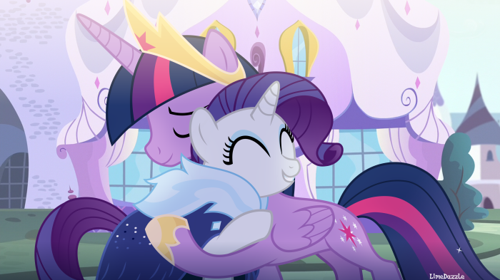 Twilight Sparkle and Rarity from My Little Pony: Friendship Is Magic 4K