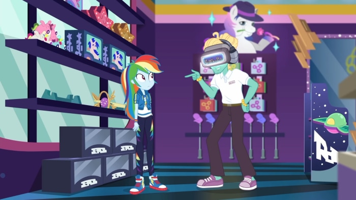 Rainbow Dash and Zephyr Breeze from My Little Pony: Equestria Girls