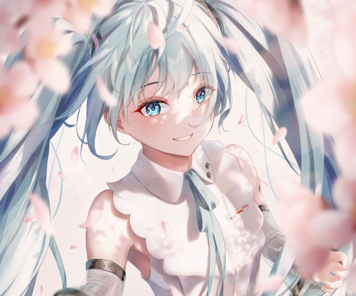 Hatsune Miku with Cherry Blossoms