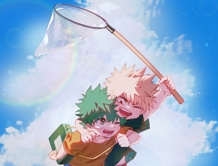 Izuku Midoriya and Katsuki Bakugou from My Hero Academia 4K