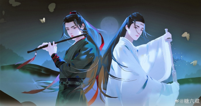 Wei Wuxian and Lan Wangji from The Untamed