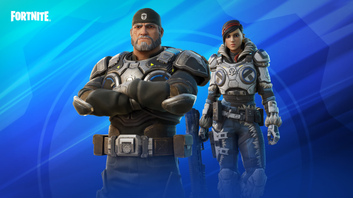 Marcus Fenix and Kait Diaz from Fortnite
