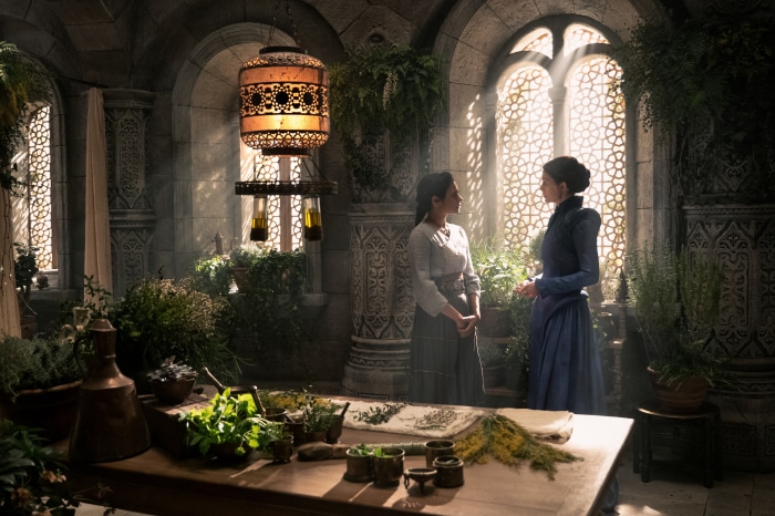 Egwene AlVere and Moiraine Damodred from The Wheel Of Time