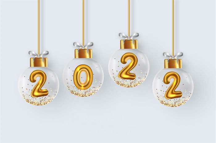 New Year 2022 Ornaments 4K