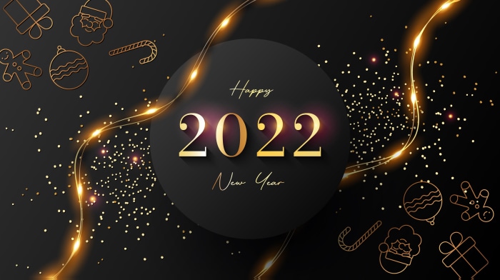 Happy New Year 2022 4K