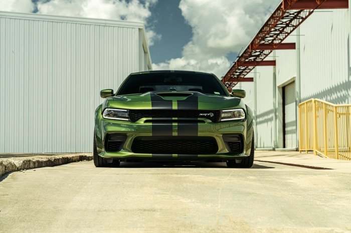 Green Dodge Charger SRT Hellcat 4K