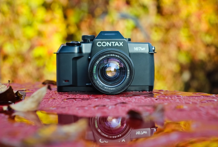 Contax 167MT camera with Yashica lens