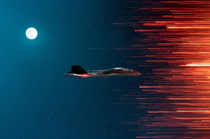 Artistic Aircraft in Space 4K