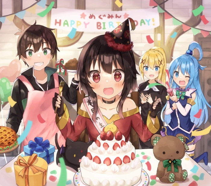 Megumin's Birthday Party with KonoSuba Characters