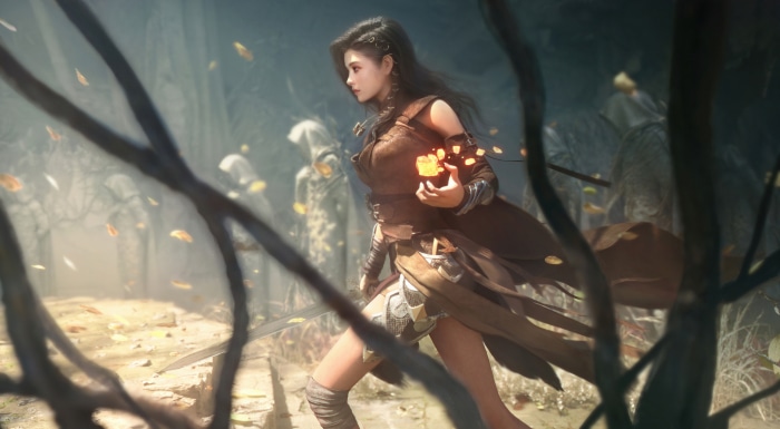 Fantasy Sorceress with Magic 4K