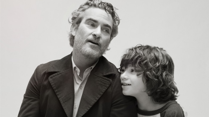 Joaquin Phoenix and child in Cmon Cmon