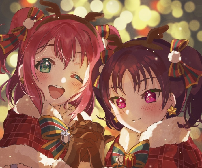 Ruby Kurosawa and Leah Kazuno from Love Live! Sunshine!!