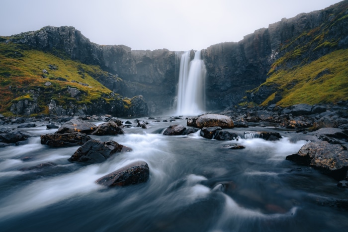 Seljalandsfoss Waterfall in Iceland 4K