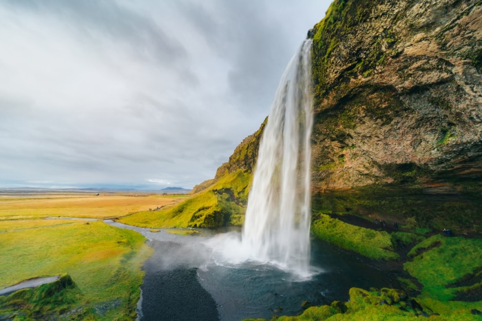 Seljalandsfoss Waterfall in Iceland 4K