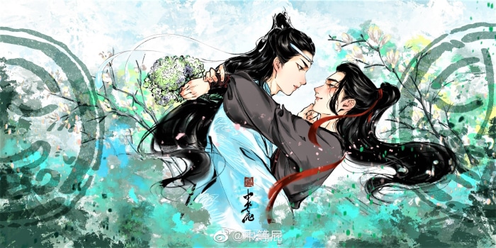 Lan Wangji and Wei Wuxian from The Untamed