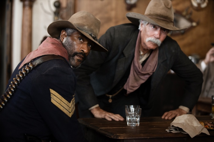 LaMonica Garrett and Sam Elliott in 1883 4K