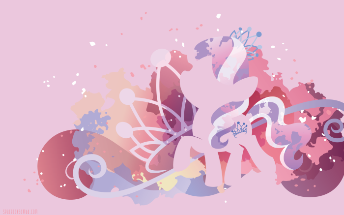Diamond Tiara from My Little Pony Minimalist Wallpaper