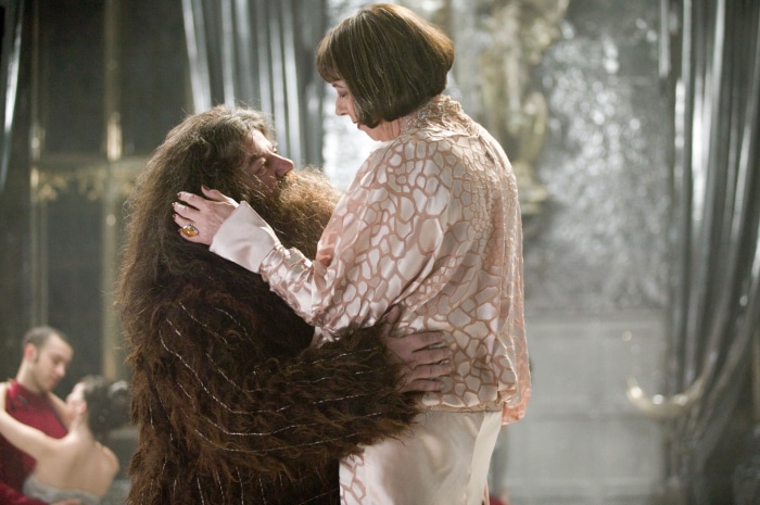 Madame Maxime and Rubeus Hagrid from Harry Potter