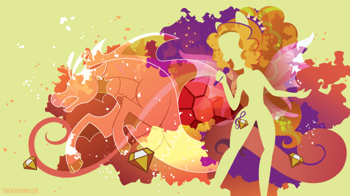 Adagio Dazzle from My Little Pony Equestria Girls Minimalist Art 4K