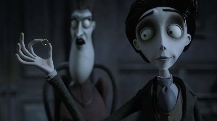 Victor Van Dort from Corpse Bride holding a ring