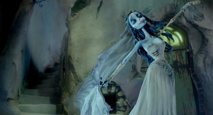 Emily from Corpse Bride in elegant dress