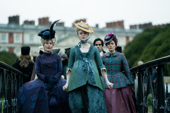 Elle Fanning and Gillian Anderson in The Great