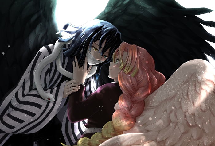 Obanai Iguro and Mitsuri Kanroji from Demon Slayer 4K