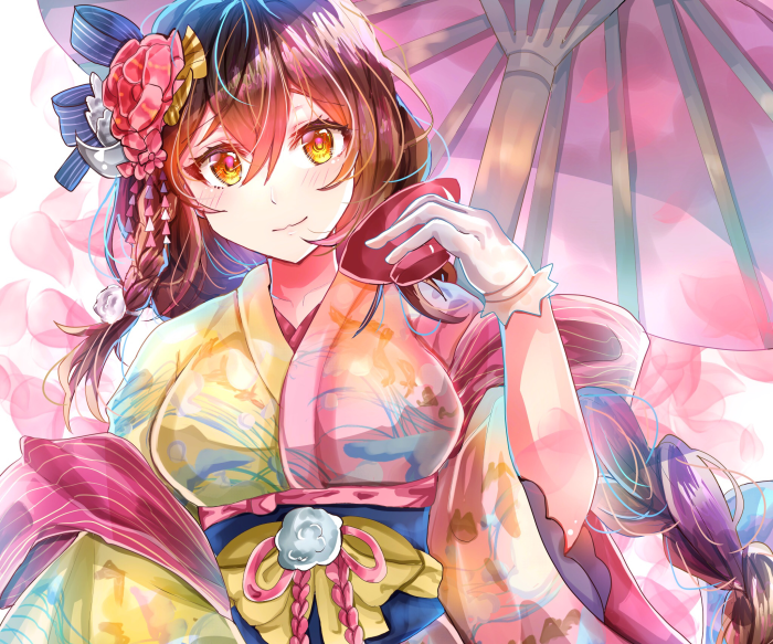 Mikasa from Azur Lane in a Kimono