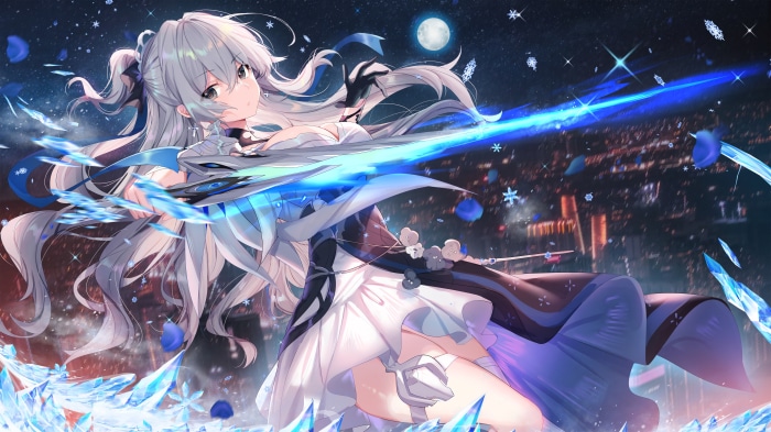 Bronya Zaychik from Honkai Impact 3rd with Blue