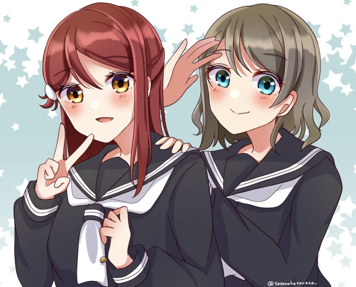 Riko Sakurauchi and You Watanabe from Love Live! Sunshine!!