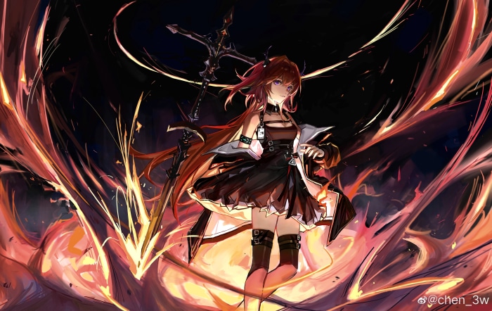 Surtr from Arknights 4K