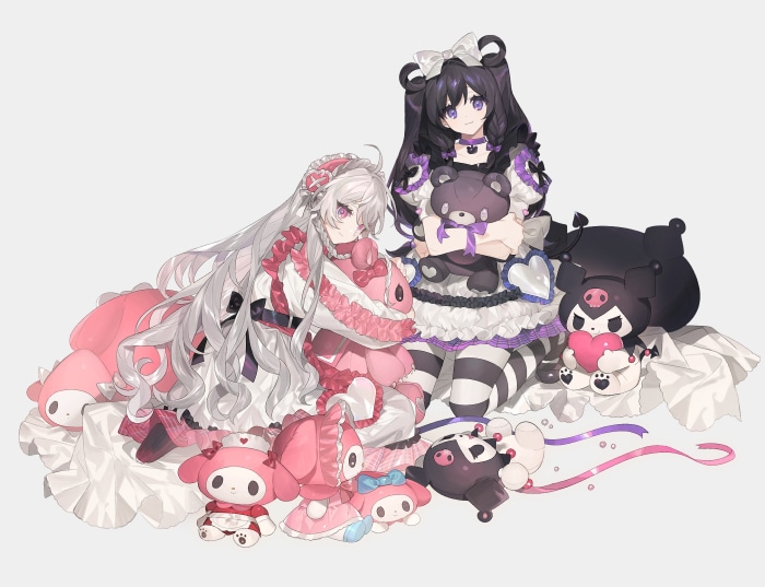 My Melody and Kuromi from Onegai My Melody