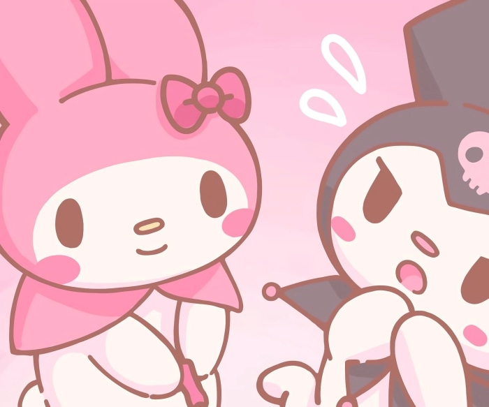 My Melody and Kuromi from Onegai My Melody