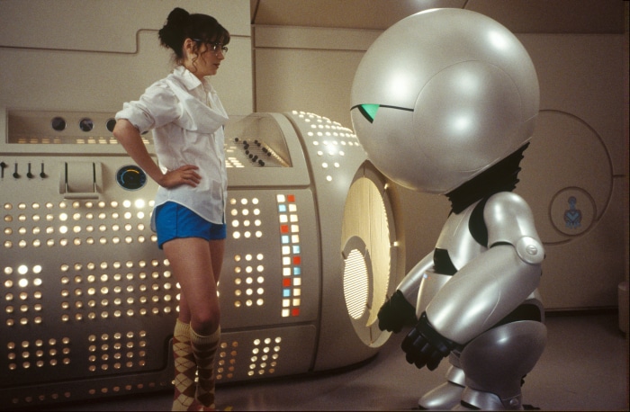 Trillian and Marvin from The Hitchhiker's Guide to the Galaxy