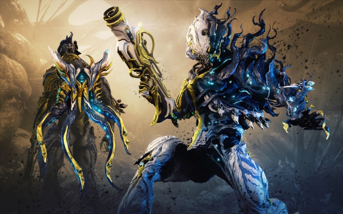 Nidus Prime and another Warframe character