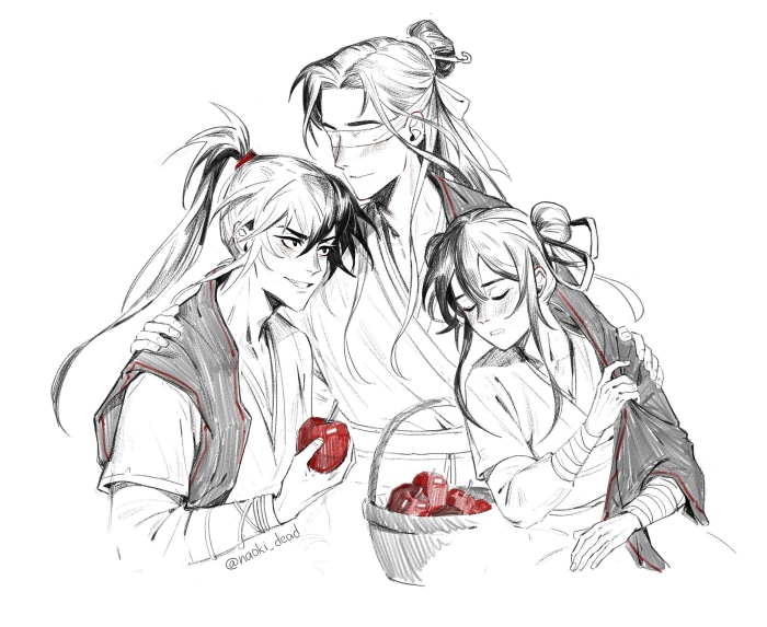 Xue Yang, A-Qing, and Xiao Xingchen from Mo Dao Zu Shi