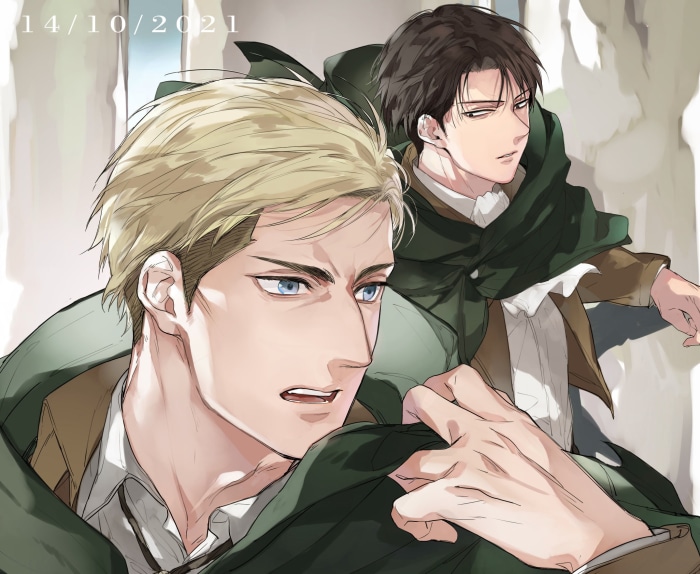 Erwin Smith and Levi Ackerman from Attack on Titan