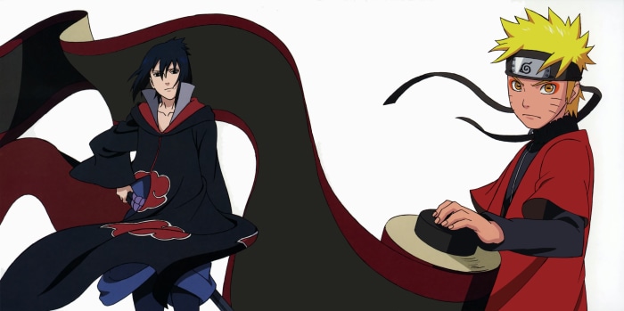 Sasuke Uchiha and Naruto Uzumaki from Naruto
