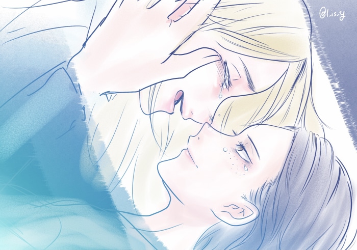 Historia Reiss and Ymir from Attack on Titan