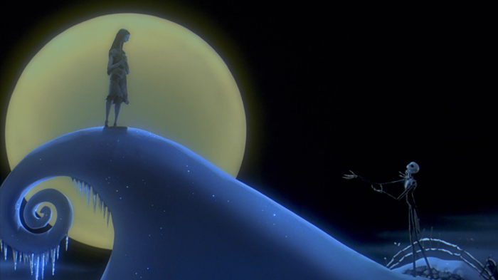 Sally and Jack Skellington from The Nightmare Before Christmas