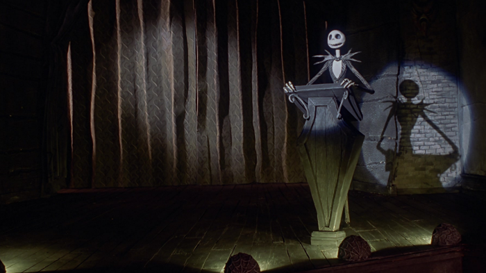 Jack Skellington at a Podium