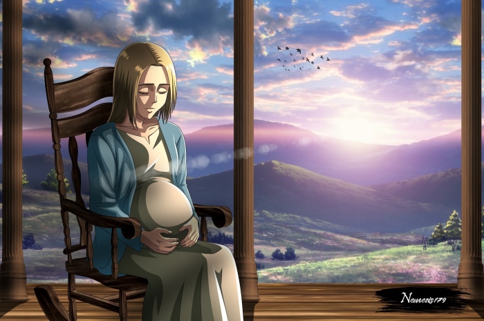 Historia Reiss from Attack On Titan pregnant