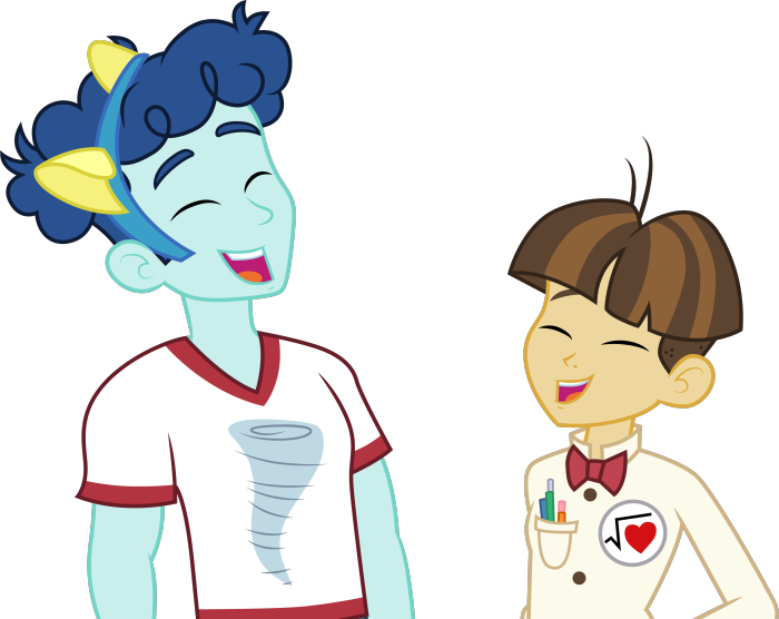 Curly Winds and Wiz Kid from My Little Pony