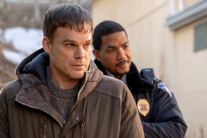 Michael C. Hall and Alano Miller from Dexter: New Blood