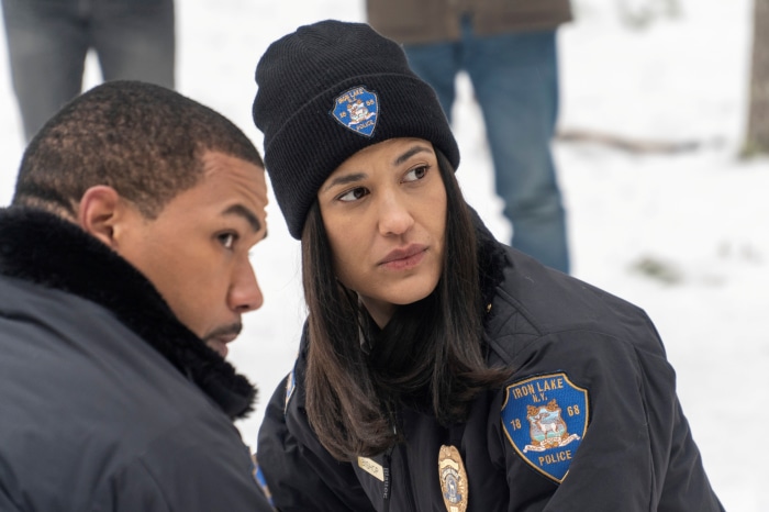 Julia Jones and Alano Miller in Dexter: New Blood