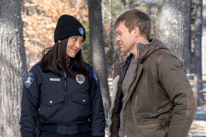 Angela Bishop and Dexter Morgan from Dexter: New Blood